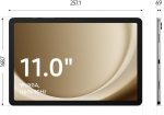 ⁦Samsung Galaxy Tab A9+ 11" 8GB+128GB Android Tablet, Big Screen, Quad Speakers, Upgraded Chipset, Multi Window Display, Slim, Light, Durable, International Version (Graphite)⁩ - الصورة ⁦3⁩