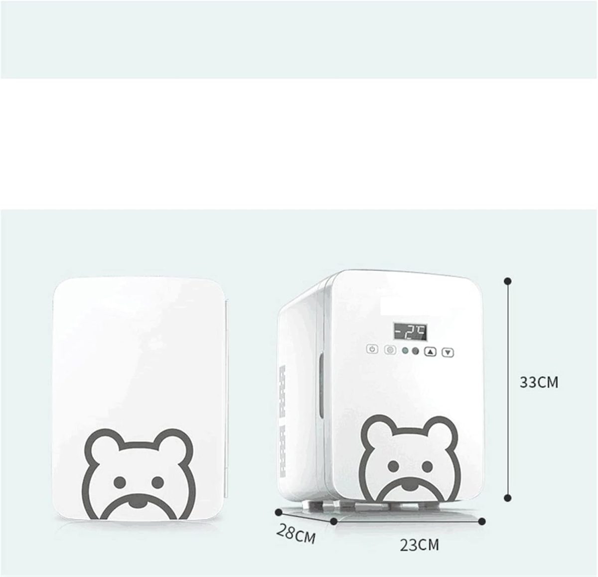⁦DDCVFREE Mini fridge Refrigerator 10L Refrigerator Mini Small Household Portable Heating And Cooling Box Skin Care Fridge Skincare Fridge⁩ - الصورة ⁦2⁩