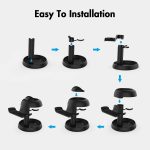 ⁦Stand Holder for Quest 3s/Quest 3/Quest 2/Pico 4/for PSVR 2/for Vision Pro, Universal VR Headset Display Dock, Stable Bracket Storage Round Base, Mount Install Easy⁩ - الصورة ⁦8⁩