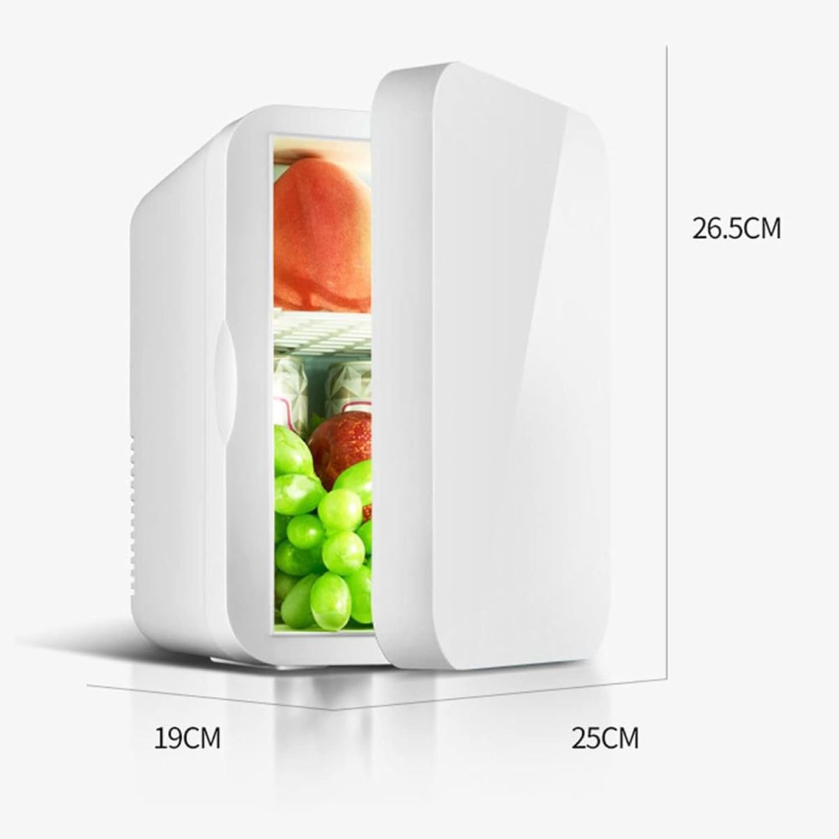 ⁦DDCVFREE Mini fridge Mini Fridge 13.5L Can Portable Personal Small Refrigerator Compact Cooler And Warmer For Food Bedroom Dorm Office Car⁩ - الصورة ⁦4⁩