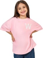 ⁦Styli Girls Graphic Back Printed Oversized T-Shirt⁩ - الصورة ⁦2⁩