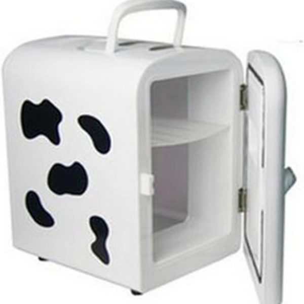 EIOZIEEY Beverage refrigerator 4L Mini Portable Milk Storage Auto Traveling Home Refrigerator Fridge Heated Low-power Consumption