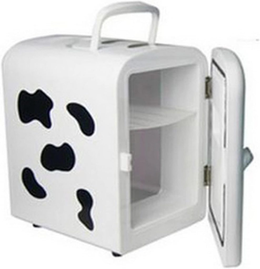 EIOZIEEY Beverage refrigerator 4L Mini Portable Milk Storage Auto Traveling Home Refrigerator Fridge Heated Low-power Consumption