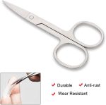 ⁦GTVGJH 1 Pcs Small Eyerbow Scissors Stainless Steel Facial Hair Grooming Beauty Tool Eyebrows Beard Eyelashes Scissors for Mustache Eyebrow Eyelash Beard Trimming⁩ - الصورة ⁦3⁩