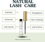 ⁦Isabella's Clearly LASH, Natural Eyelash and Eyebrow Growth Serum with Castor Oil, Vitamin E | Fuller Enhanced Lashes + Brows | Irritation Free, Paraben Free Serum Made in USA⁩ - الصورة ⁦5⁩