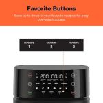 ⁦Nutricook Air Fryer 3 Vision with Clear Window and Internal Light by Caliber Brands, 5.7L, Air Fry, Roast, Bake, Dehydrate & Reheat, 6 Presets, AF357V, Black, 1700 Watts, 2 Year Warranty⁩ - الصورة ⁦5⁩