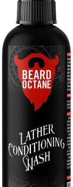 Beard Octane: Barbershop Beard Wash - 8oz Beard Shampoo - Cleans & Moisturizes with Shea Butter for Softer Beards - Made in USA