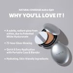 ⁦TIRTIR Aura Glow Silver Cushion | Korean cushion foundation, (#23N Sand, Full Size, 0.63 Fl Oz)⁩ - الصورة ⁦5⁩