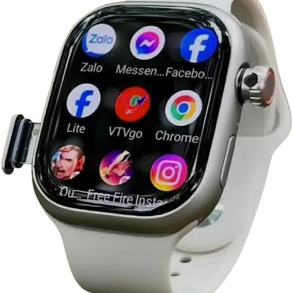 Original CD99 2025 4G Cellular & WiFi with 190° Rotatable Camera 2:26 inch AMOLED Display Android watch with storage & Play store GPS Face ID •2RAM 32ROM• extra protector & Straps Free