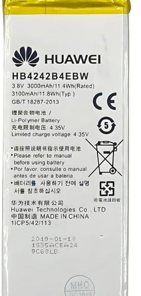 M.H.Q Battery Compatible With Honor 4X: Che1Cl10, Che1L04, Che1L19: Hb444199Ebc Battery