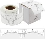 50 PCS Eyebrow Ruler Stencils for Microblading, Disposable Brow Ruler Sticker, Microblading Adhesive Eyebrow Measurement Stencil for Tattooing - brow Makeup Tools