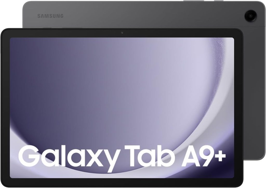 Samsung Galaxy Tab A9+ 5G Android Tablet, 8GB RAM, 128GB Storage, Graphite (KSA Version)