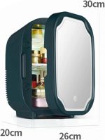 ⁦Avcbno Compact refrigerator Mini Refrigerator With LED Light Cosmetic Skincare Refrigerators Makeup For Home Office And Portable Fridge Cooler Warmer⁩ - الصورة ⁦3⁩