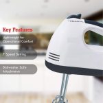 ⁦Biki خلاط كهربائي مضرب بيض 7 سرعات 260 وات موديل BW-133 | خلاط يدوي كهربائي | خلاط الكيك | خلاط بيض | خلاط الخفق⁩ - الصورة ⁦5⁩