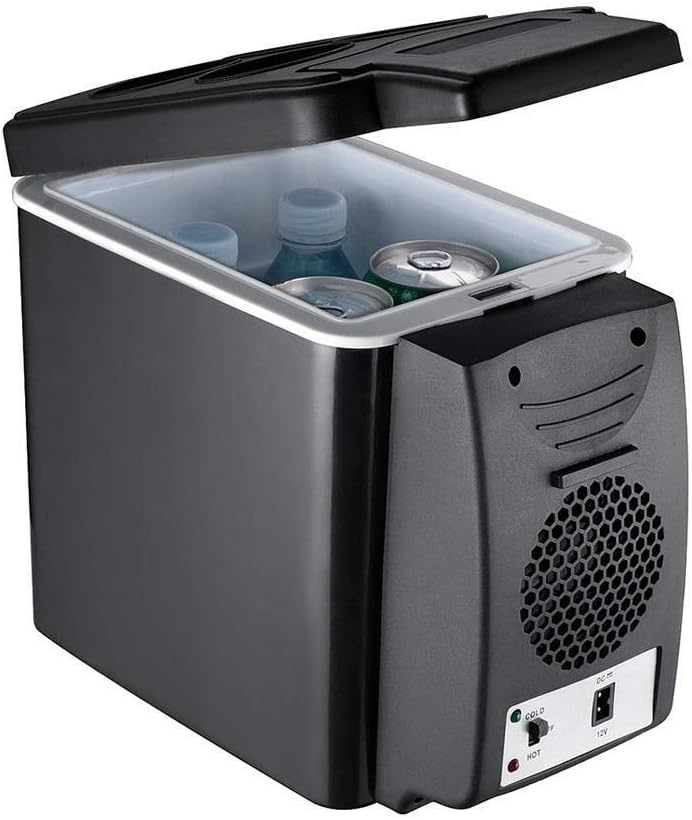 QBNZAXC Mini fridge 12V Refrigerator Freezer Heater 6L Mini Car Fridge Cooler & Warmer Portable Fridge Icebox Travel Refrigerator Car Accessories