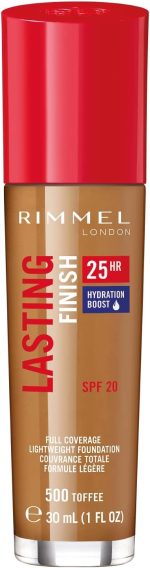 Rimmel Lasting Finish 25HR Foundation, 500 Toffee