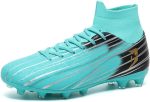⁦Soccer shoes Unisex for Adults and Youth Non Slip Breathable Comfortable Good Fit High Traction Durable FG Cleats Ideal for Soccer Practice and Matches⁩ - الصورة ⁦5⁩