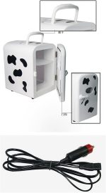 ⁦EIOZIEEY Beverage refrigerator 4L Mini Portable Milk Storage Auto Traveling Home Refrigerator Fridge Heated Low-power Consumption⁩ - الصورة ⁦4⁩