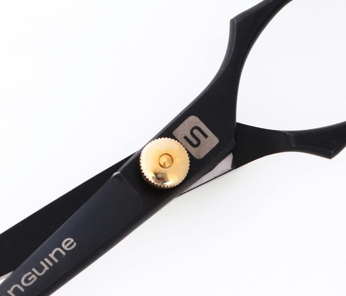 ⁦Sanguine Professional Mustache Scissors, Beard Trimming Scissors, Extremely Sharp 4.5" (11.5cm) + Case⁩ - الصورة ⁦2⁩