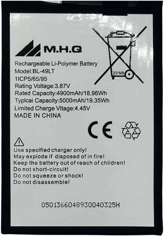 M.H.Q Battery Compatible With Bl49Lt Tecno Spark 4 (Kc2) / Spark 4 Pro (Kc8) Battery