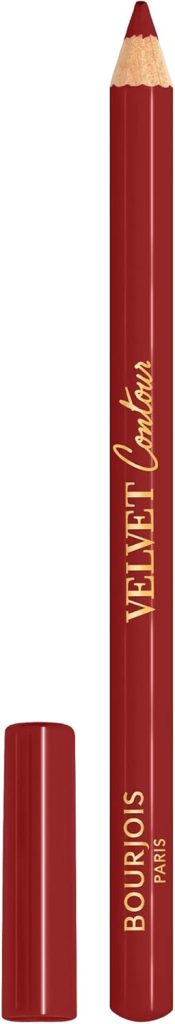 Bourjois Velvet Contour Lip Liner, 35 Perfect Date, Defines Lips, Creamy Matte Texture, Precise Application, Shea Butter, Grapeseed Oil, Long-lasting 8hr Wear, Zero Feathering or Smudging, 1.14g