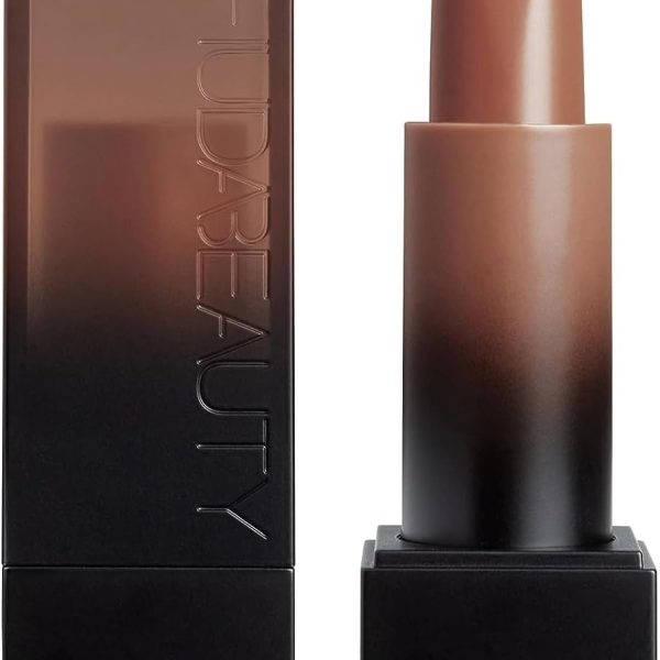 Huda Beauty Power Bullet Cream Glow Hydrating Lipstick (Goal Digger, Medium Mulberry Brown)