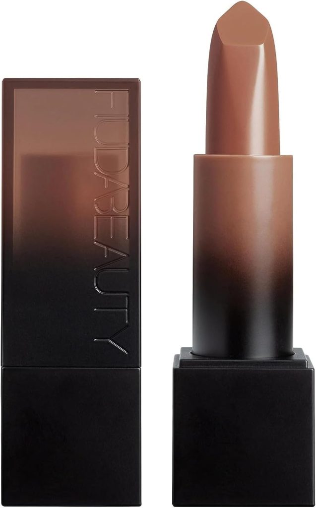 Huda Beauty Power Bullet Cream Glow Hydrating Lipstick (Goal Digger, Medium Mulberry Brown)