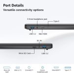 ⁦CFVOCUY Laptop Computer, 15.6'' FHD IPS Student Laptops, Celeron N5095 4-Core Processor, 12GB RAM + 512GB SSD up to Expandable 1TB, 2.4G+5G WiFi, 2 Years Warranty, Long Battery Life⁩ - الصورة ⁦8⁩