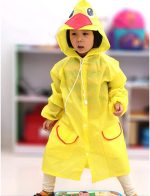 ⁦SYOSI Children's raincoats, Cartoon Kids Rain Jacket, Boys Girls Hooded Rain Poncho Outdoors Kids Transparent Raincoat Student Rain Suit Waterproof Durable Windbreaker, One Size⁩ - الصورة ⁦2⁩