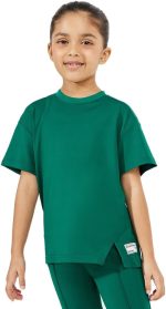 ⁦STYLI Girls Oversized Drop Shoulder T-Shirt & Flared Leggings Set⁩ - الصورة ⁦2⁩