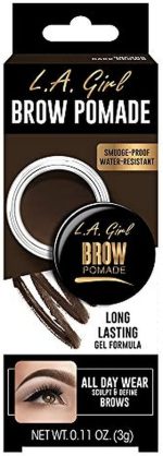 L.A. Girl Brow Pomade Long Lasting Gel Formula GBP364 Warm Brown, 3g