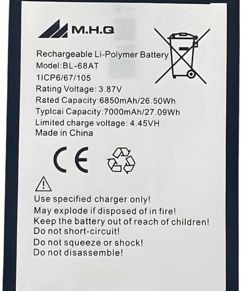 M.H.Q Battery Compatible With Bl68At Infinix Pova 2 (Le7) (Bl68At) Battery