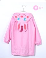 ⁦SYOSI Children's raincoats, Cartoon Kids Rain Jacket, Boys Girls Hooded Rain Poncho Outdoors Kids Transparent Raincoat Student Rain Suit Waterproof Durable Windbreaker - One Size - Pink Rabbit⁩ - الصورة ⁦7⁩