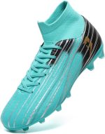 ⁦Soccer shoes Unisex for Adults and Youth Non Slip Breathable Comfortable Good Fit High Traction Durable FG Cleats Ideal for Soccer Practice and Matches⁩ - الصورة ⁦2⁩