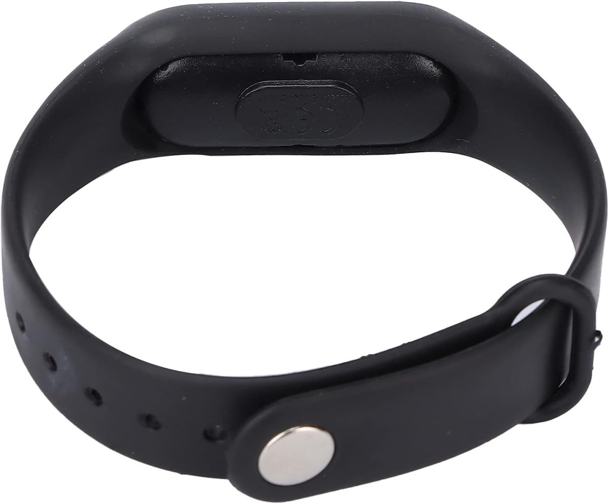 ⁦BNBNMA Smart Digital Watch,Rubber Sports and Fitness Bracelet Luminous Electronic Watch Fashion Fashion Wrist Watch Fashion Anti-Swimming Fashion Watch, Unisex Teenage Girls Boys(Black)⁩ - الصورة ⁦7⁩