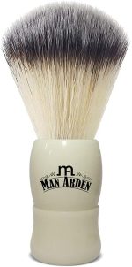 ⁦Man Arden Royal White Premium Shaving Brush With Ultra Soft & Absorbent Bristles & Long Handle | Cruelty Free | For A Smooth Shave⁩ - الصورة ⁦2⁩