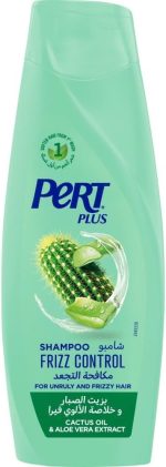 Pert Plus Frizz Control Shampoo with Cactus Oil and Aloe Vera Extract, 400ml