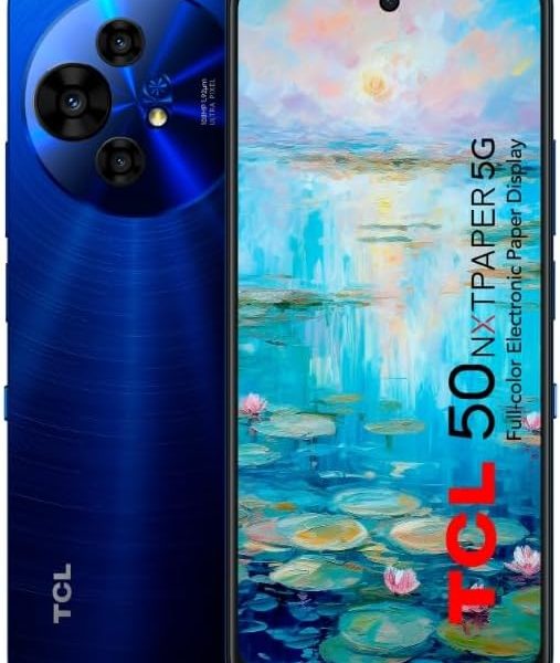 TCL 50 NxtPaper Dual-SIM 256GB ROM + 8GB RAM (GSM only | No CDMA) Factory Unlocked 5G Smartphone (Moon Gray) - International Version