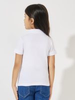 ⁦Styli Girls Basic Polo T-Shirt⁩ - الصورة ⁦5⁩