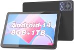 C idea CM8300 Plus 10.1 Inch Smart Android Tablet Dual SIM 8GB RAM 1TB 5G With Bluetooth Keyboard,Zoom/TikTok Supported (Black)