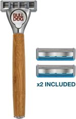 ⁦Bulldog Skincare - Sensitive Bamboo Razor for Men + Extra Blade for Shaving⁩ - الصورة ⁦3⁩