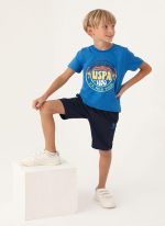 ⁦.U.S. بولو اسن طقم برمودا كوبالت للاولاد⁩ - الصورة ⁦4⁩