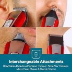 ⁦Geepas,GTR8724,11 In 1 Rechargeable Grooming Kit, Black And Blue⁩ - الصورة ⁦5⁩