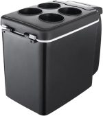 ⁦QBNZAXC Mini fridge 6 Liter Car Mini Refrigerator Lightweight Dual-Use Insulated Cooler Box Container Semiconductor Car Refrigerator Ice Box⁩ - الصورة ⁦7⁩