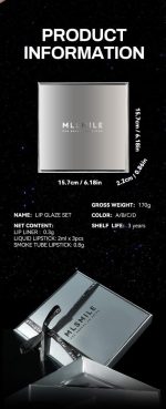 ⁦Luxury 5-Piece Lip Makeup Set - Velvet Matte Lipstick, Waterproof Long-Lasting Lip Gloss, Silky Smooth Lip Liner, Full Coverage Lipstick, Sexy Color, Perfect for Everyday Wear & Special Occasions⁩ - الصورة ⁦5⁩