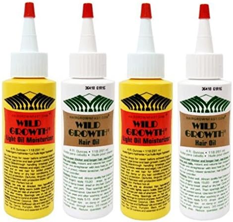 Wild Growth Hair System with Olive, Jojoba, Coconut Oil, Pack of 2