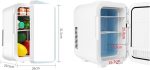 ⁦DDCVFREE Mini fridge Household 20L Refrigerator Portable Dual-use Compressor Refrigerators Single Door Small Fridge Skin Cosmetic Fridge For Home⁩ - الصورة ⁦3⁩