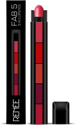 RENEE Fab 5 5-In-1 Lipstick, 7.5gm