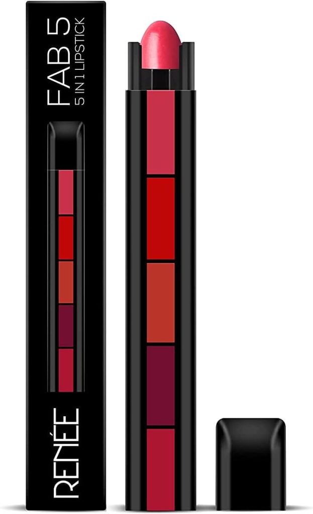 RENEE Fab 5 5-In-1 Lipstick, 7.5gm