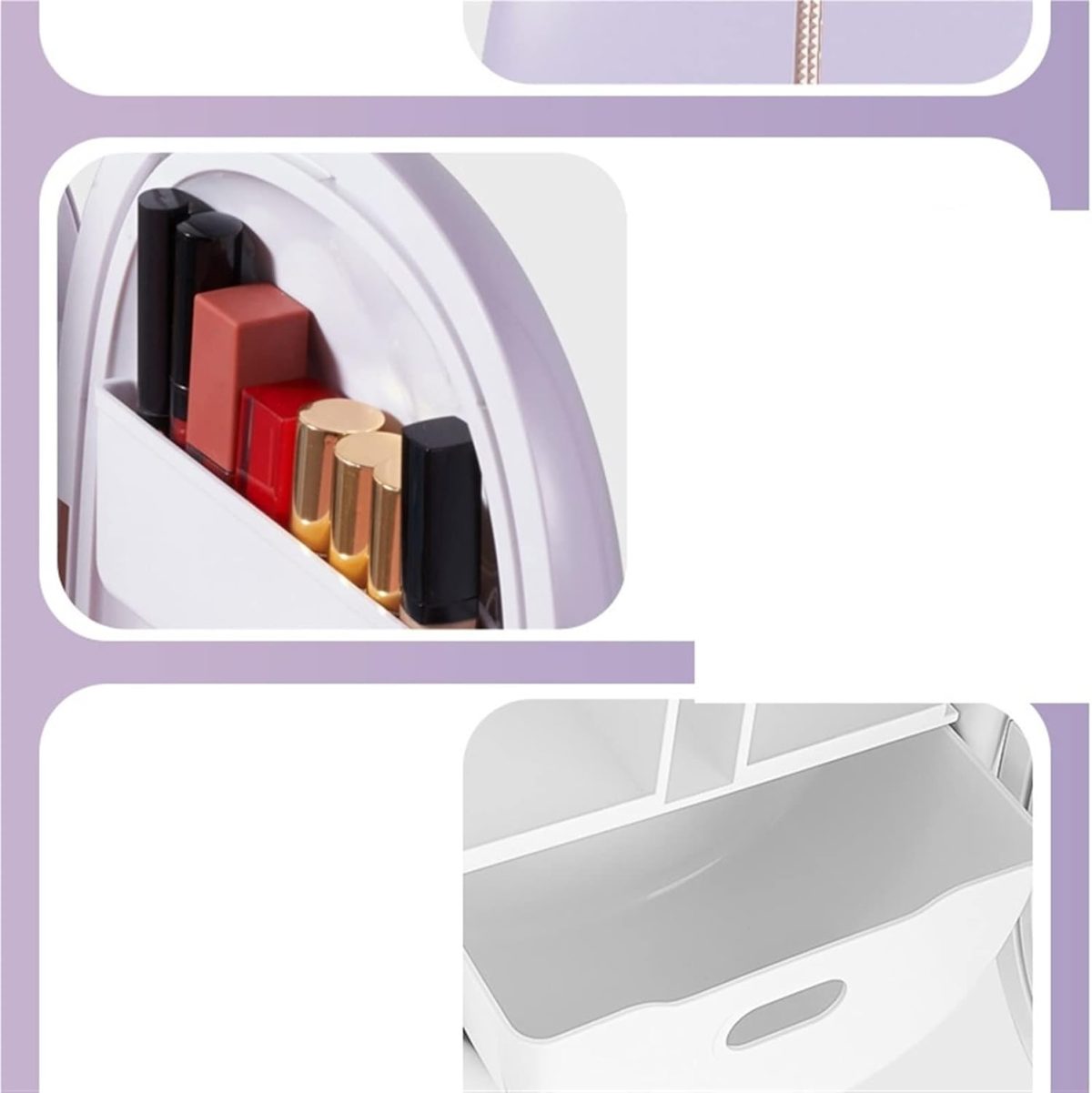 ⁦Avcbno Compact refrigerator Beauty Refrigerator Skin Care Products Refrigeration Cosmetics Small Refrigerator Small Mini Intelligent Temperature Control Box⁩ - الصورة ⁦4⁩